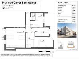 Pis, 88 m², nou, Calle de Sant Gaietà, 2